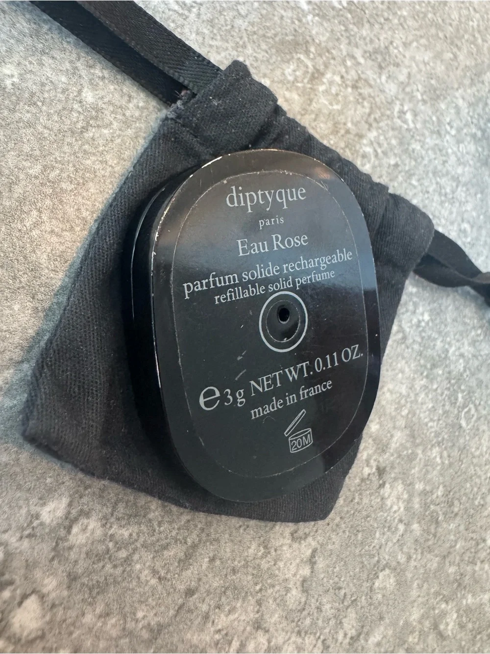 Diptyque Paris 34 Eau rose Oval case and pouch only